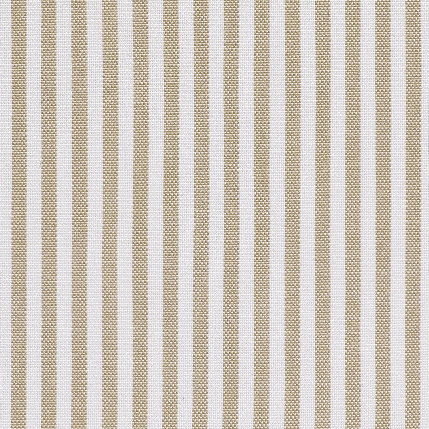 AAAAAcessories D-Shaped Chair Cushions, 2" Thick Dining Chair Pads with Ties and Removable, Machine-Washable Cover, 17" x 16", Natural Sand Pinstripe