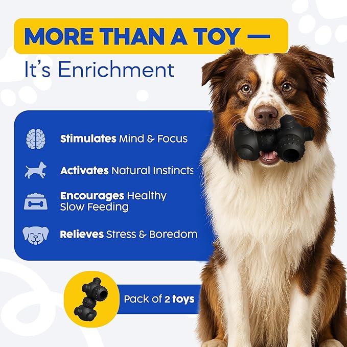 Puppy Puzzle Toys, Treat Dispensing Dog Puzzle, Level 4 Enrichment Toys for Smart Puppies, Small and Medium Dogs, 2 Pack