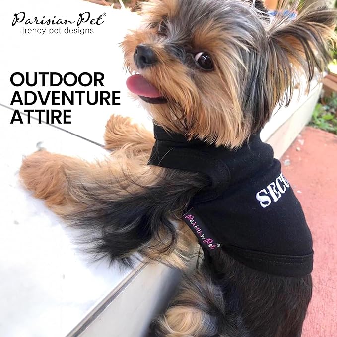 Parisian Pet Security Dog Shirt - Security Costume for Dogs - Halloween Pet Vest - Pet Halloween Costumes - Dog Apparel & Accessories - Sleeved Pet Costume - 2XL