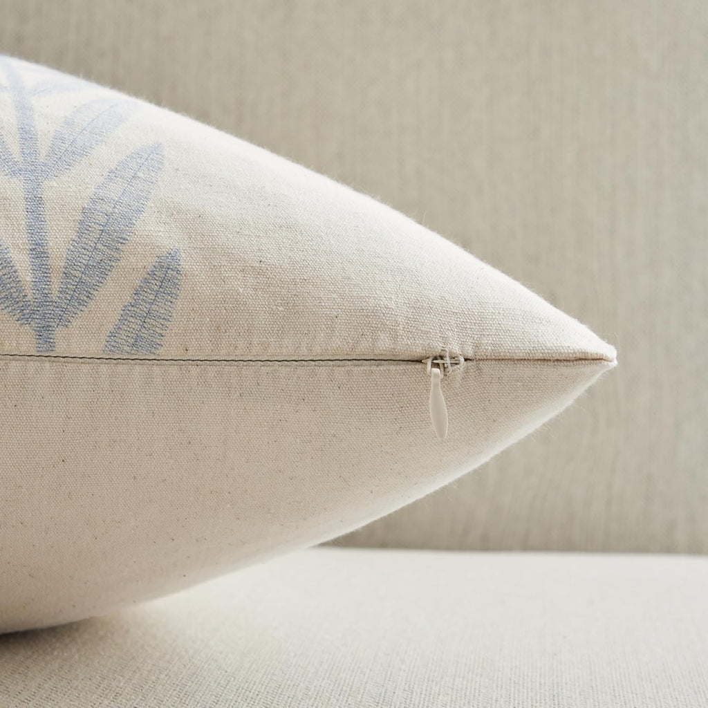 100% Cotton Farmhouse Leaves Throw Pillow Covers Set of 2, 18x18 Inch Mixed Blue Pastoral Decorative Print Cushion Covers for Sofa Bed Living Room Home Decor