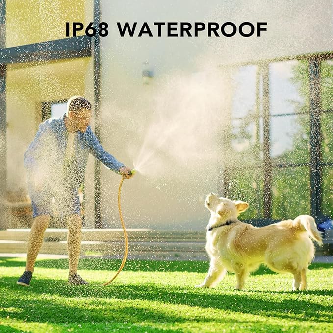 DOG CARE Dog Training Collar with Remote - Dog Shock Collar for All Dogs with 1800FT Remote, Rechargeable Dog Bark Collar with Beep/Vibration/Shock Modes, Security Lock, Rainproof