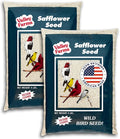 Valley Farms Safflower Seed Wild Bird Food 4 LB 2-Pack (8 LB Total) for Outside Feeders, Safflower Bird Seed for Cardinals, Grosbeaks, and Buntings, Cardinal Birdseed for Outside Feeders