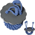 Dog Toys, Tough Rope Toy, Frisbee, Puppy Teething Toys, 2-in-1 Tug of War Rope Flying Disc, Puppy Chew toys for teething, Lick mat for dogs, Interactive, Durable Outdoor Dog toy (Velvet Grey)