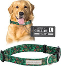 Lucky Love Dog - Adjustable Dog Collar with Easy Click Holly for Small to Large Ones, Durable, & Comfortable for Male & Female Dogs, Pet Collar for Puppies & Adult Dogs - Holly, Large