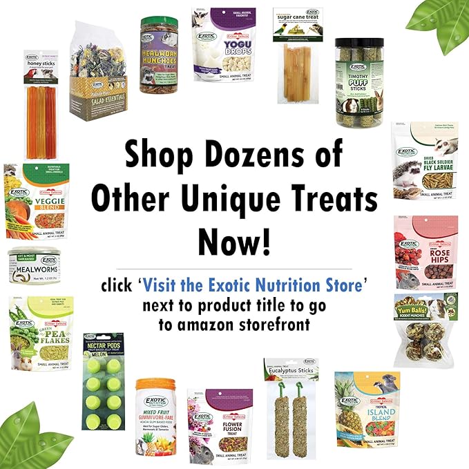 Nectar Pods (Pineapple) - Calcium-Fortified Jelly Fruit Treat - Sugar Gliders, Marmosets, Squirrels, Parrots, Cockatiels, Parakeets, Birds, Hamsters, Day Geckos, Kinkajous & Other Small Pets