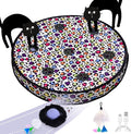 ORSDA Cat Toys, Interactive Activated Moving Ball in 7 Holes Mat, Automatic Fast Rolling Ball, Hide and Seek Toys for Indoor Cats, Exercise Kicker Mouse Catching Game