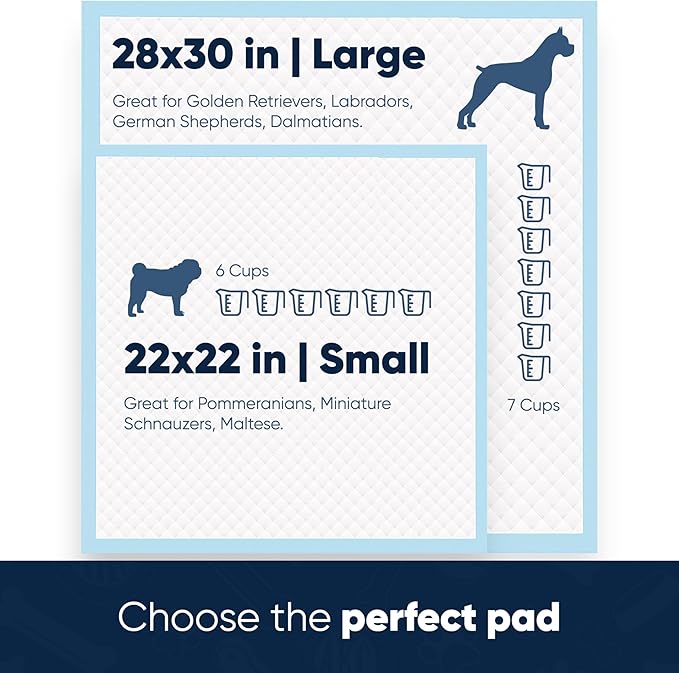 AMERICAN KENNEL CLUB AKC62975 6-Layer Leak-proof Puppy Training Pads - 22x22 Inches, Green, Synthetic, Disposable-Pet-Training-Pads, Pack of 100