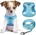 YIMEIS Dog Harness and Leash Set, No Pull Soft Mesh Pet Harness, Reflective Adjustable Puppy Vest for Small Medium Large Dogs, Cats (Sky Blue, X-Small (Pack of 1)