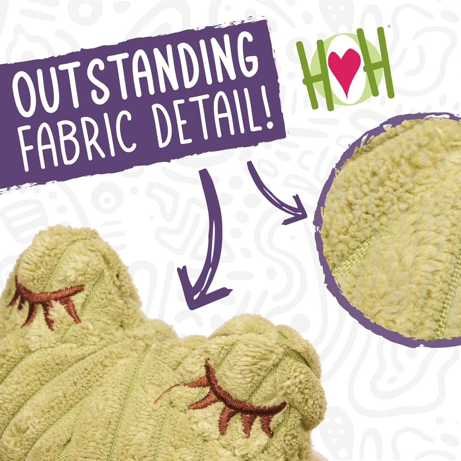 HuggleHounds Knottie Plush Dog Toy - Dog Stuffed Animal Toy, Puppy Toys, Squeaky Dog Toy for Small, Medium & Large Dogs, Durable Plush to Keep Them Busy - Manny Moose, Large