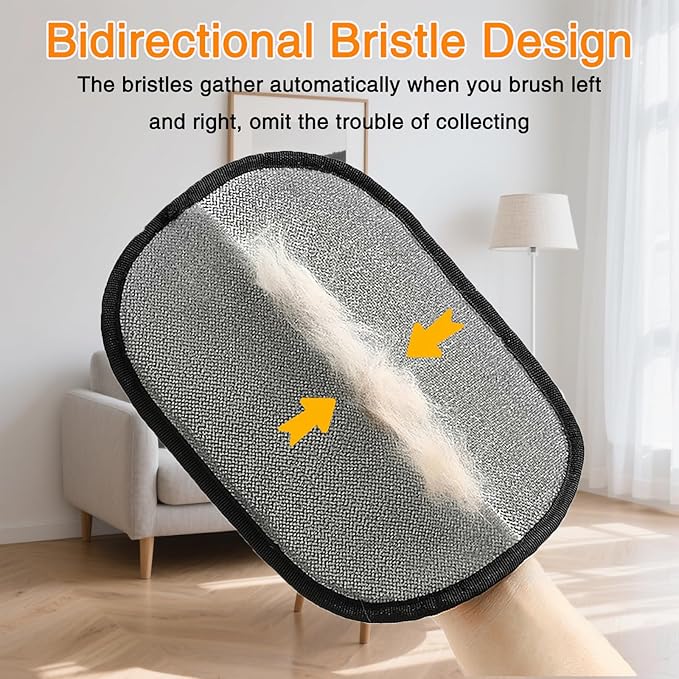 3Pcs Pet Hair Removal Glove,Pet Hair Cleaning Gloves,Dogs Hair Gloves for Bed or Couch