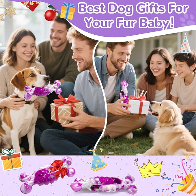 Large Indestructible Dog Toys: Dog Chew Toys for Aggressive Chewers to Keep Them Busy&Reduce Boredom and Anxiety