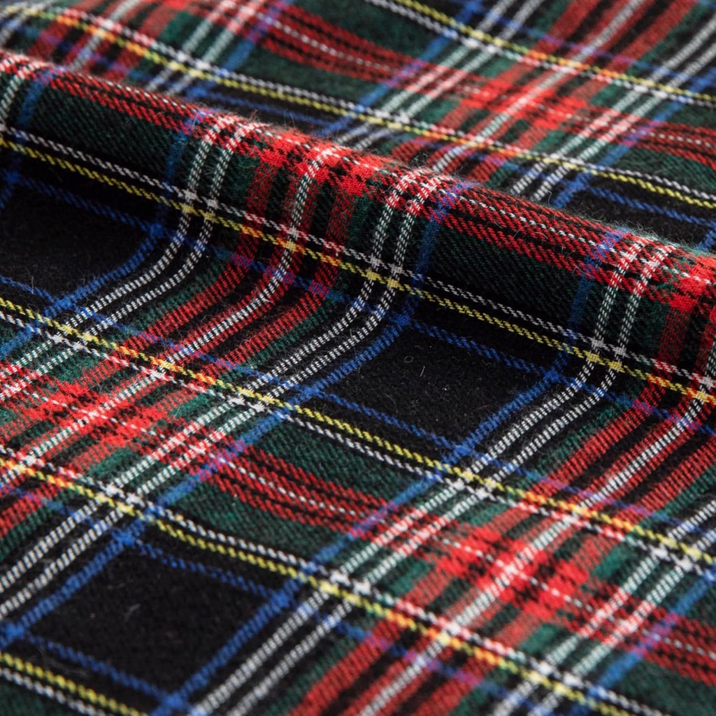 AQOTHES Pack of 2 Christmas Plaid Decorative Throw Pillow Covers Scottish Tartan Cushion Case for Farmhouse Home Holiday Decor Red and Black, 12 x 20 Inches