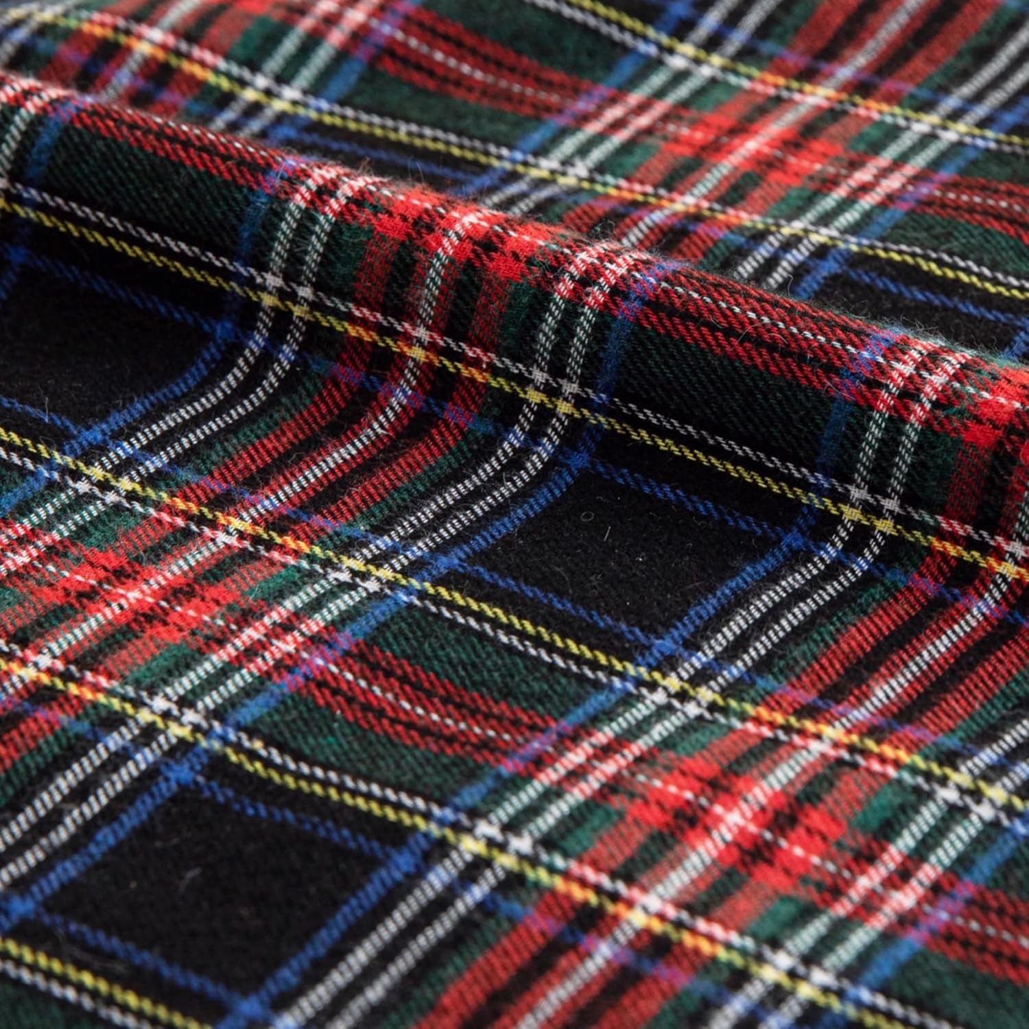 AQOTHES Pack of 2 Christmas Plaid Decorative Throw Pillow Covers Scottish Tartan Cushion Case for Farmhouse Home Holiday Decor Red and Black, 12 x 20 Inches