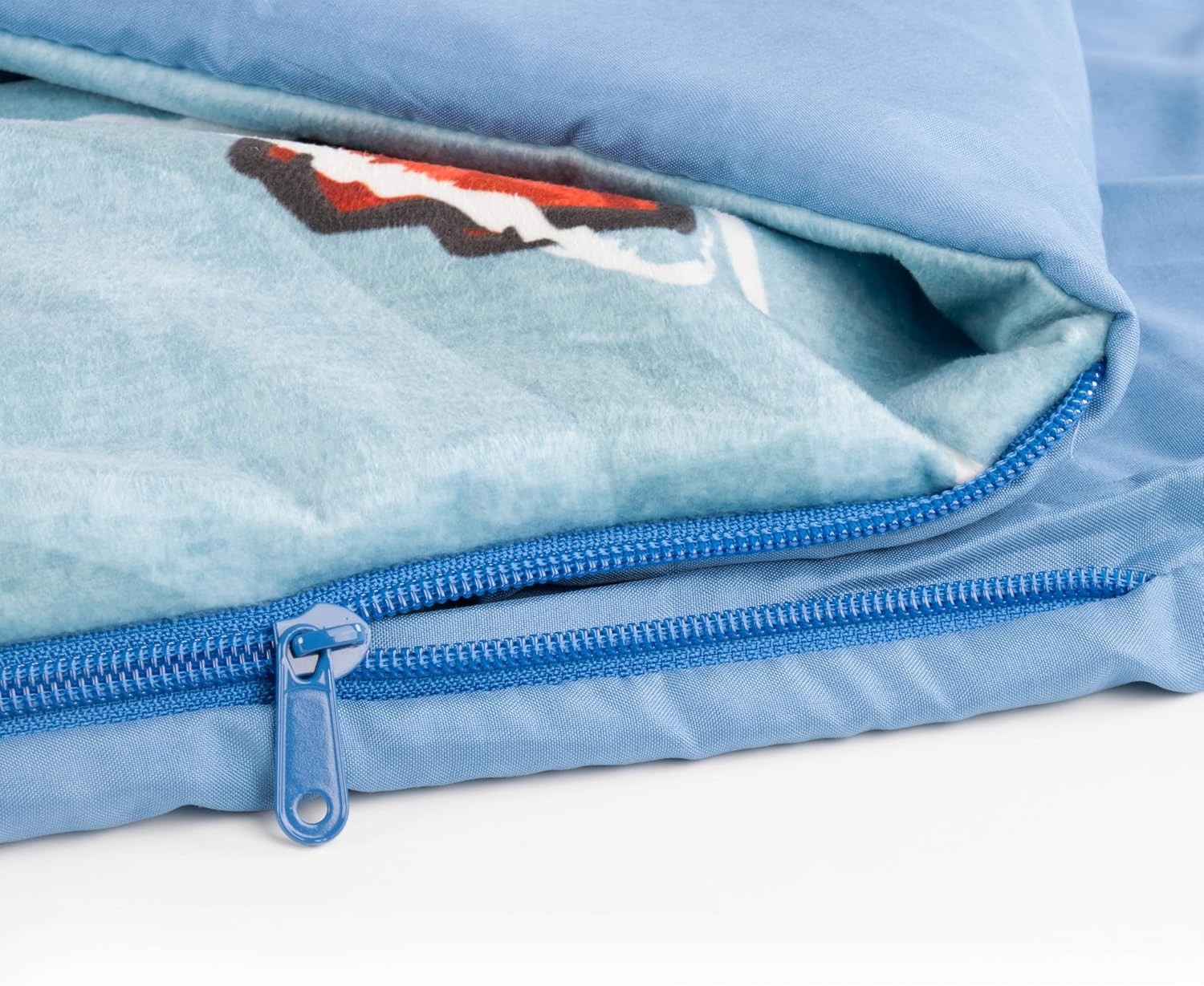 Jay Franco Kids Slumber Bag and Pillow - 54 x 27 Inch Comfy Indoor Sleeping Bag for School and Sleepovers, 2 Piece Set, Blue - Spiderman