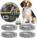 4 Pack Flea & Tick Prevention for Dogs Collar with Natural Essential Oils, Waterproof Adjustable Dog Flea and Tick Prevention Collar for Dogs, 8 Months Prevention