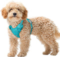 BARKBAY No Pull Dog Harness Large Reflective Dog Harness with Front Clip and Easy Control Handle for Walking Training Running with ID tag Pocket(Ocean Blue,XS)