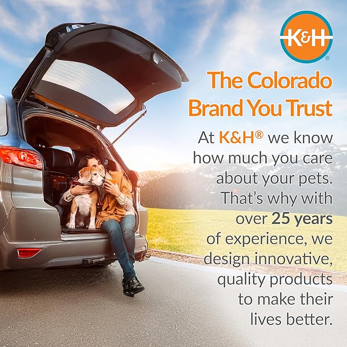 K&H Pet Products Enclosed Dog Cat Car Seat, Travel Safety Carrier for Pets, Dog Travel Car Seat, Soft-Sided Covered Cat Carrier, Washable Pad, Multiple Entrances, Mesh Windows - Small 17 X 16 X 15in