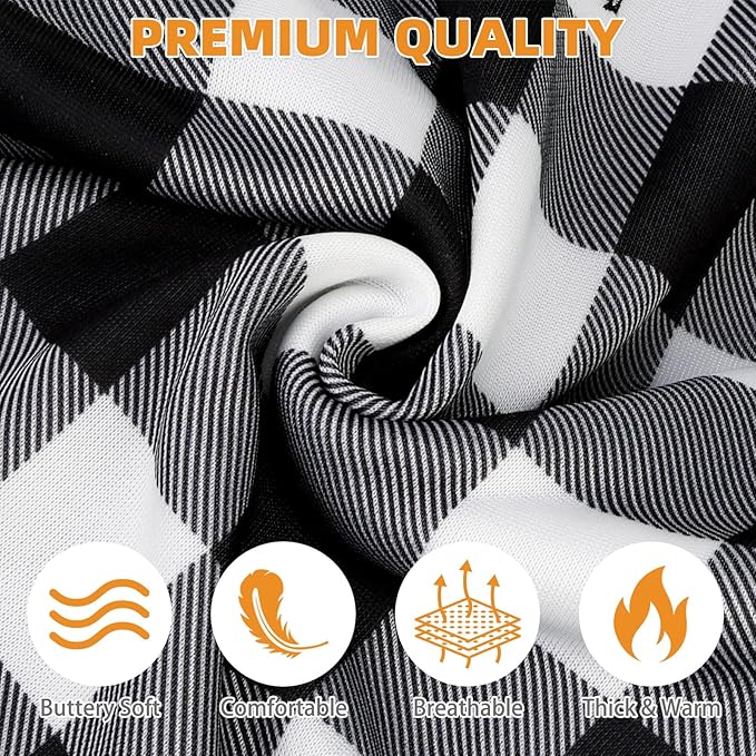 KOOLTAIL Plaid Dog Hoodie Pet Clothes Sweater with Hat and Pocket for Small Medium Large Size Dogs, Soft Winter Warm Dog Cold Weather Coat, Fleece Fall Dog Hooded Sweatshirt for Puppy Cats, White L