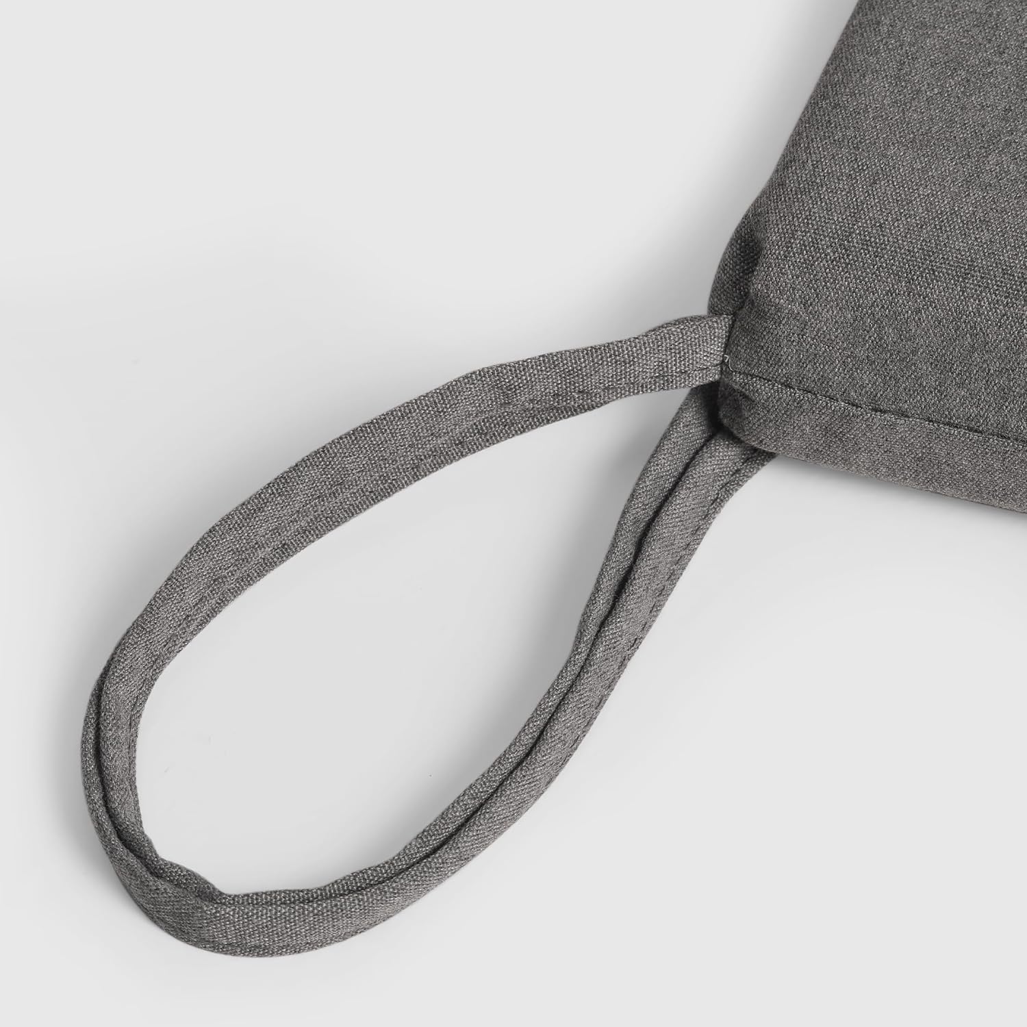 WestinTrends Solace Outdoor Patio Kitchen Dining Chair Square Seat Cushions Set of 4, 20 x 18, Grey