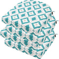 idee-home Outdoor Chair Cushions Set of 4, Thick 17" x 17" x 3" Outdoor Seat Cushions Patio Furniture Waterproof with Ties, Dining Pads