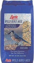 Lyric Wild Bird Mix - Wild Bird Food for Outside Feeders - Attracts Doves, Jays and many more - 20 lb. Bag