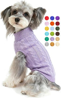 Dog Sweater for Small Medium Large Dogs - Warm Winter Turtleneck Knit Dog Sweaters Soft Pet Cat Clothes Christmas Coat Indoor Outdoor Use for Puppy Kitten Male Female Girl Boy Pets