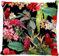 Decorative Square Throw Pillow Covers Hawaiian Flower Red Hibiscus Couch Sofa Bed Pillow Covers Cushion Cases 18x18 inch