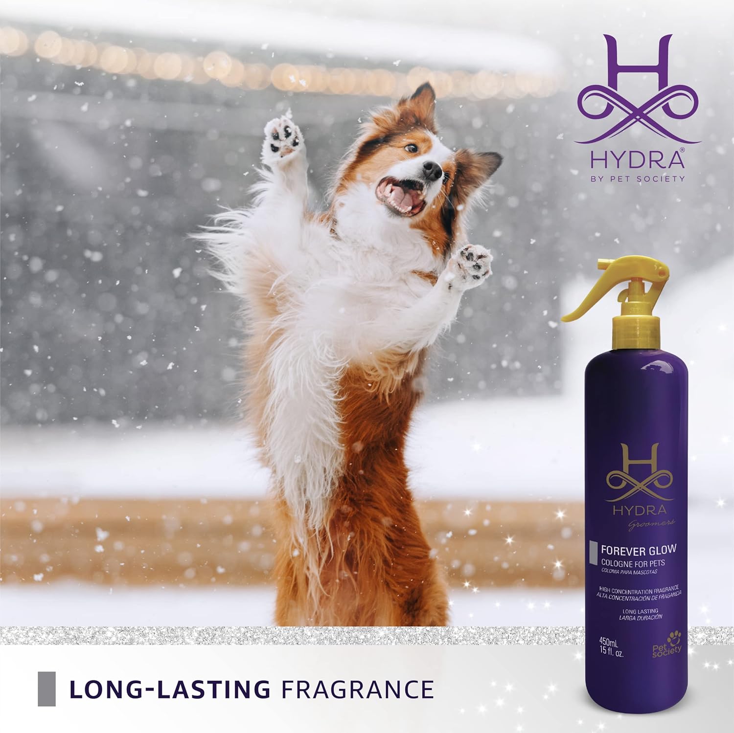 Hydra Groomers’ Forever Glow Cologne, Cat and Dog Cologne and Grooming Spray, 15 Fl Oz