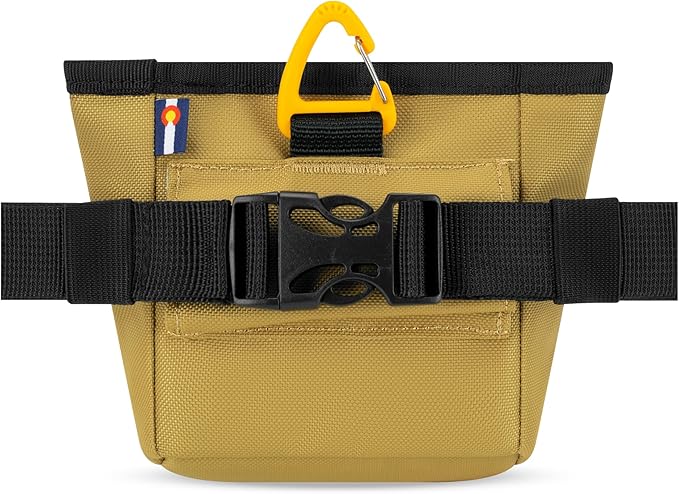 OllyDog Goodie Treat Bag, Dog Treat Pouch, Waist Belt Clip for Hands-Free Training, Magnetic Closure, Dog Training and Behavior Aids, Three Ways to Wear (Antelope)