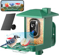 Bird Feeder with Camera Outdoor Solar: Smart Birdfeeder with AI Recognition - 2K HD Live Stream Video Camera for Outside Wild Birds Garden Decor - Bird Lover Gifts