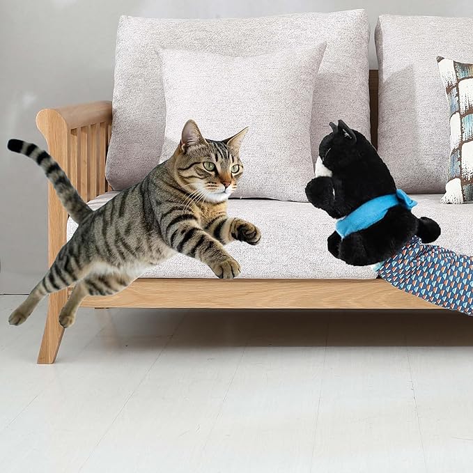 Cats Puppet Wrestler, Interactive Hand Puppet, Cat Wrestling Toy Puppet with Tough Padding for Safe Play, Boredom Durable Plush Stuffed Animal Toy for Cats