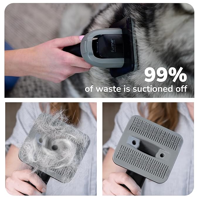 FurMe ULTRA Pet Grooming Vacuum Kit - Cat & Dog Grooming Kit For Easy Pet Care at Home, Quiet & Safe Dog Hair Remover Machine with Brush, Clipper, Shedding & Cleaner Tools & 4.5L Canister