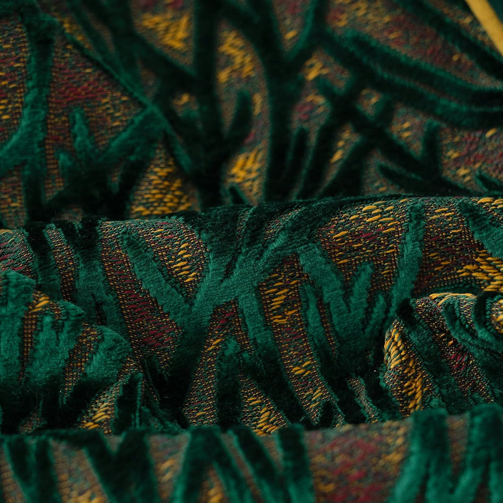 Yangest Green Twigs Throw Pillow Cover Velvet Branches Velvet Cushion Case Neutral Pillowcase for Sofa Couch Bedroom Living Room Home Decor,20x20 Inch