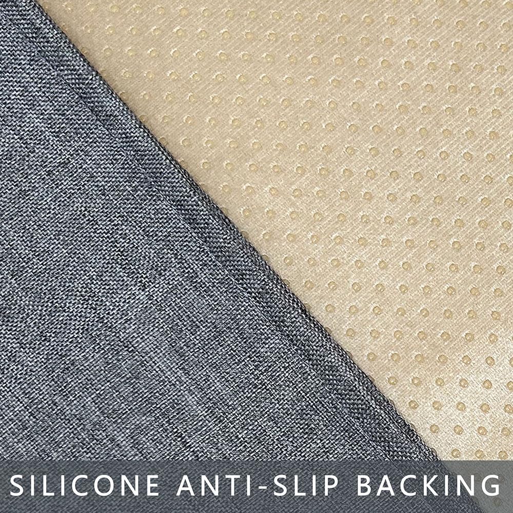 Couch Arm Covers, Anti-Slip Sofa Armrest Cover for Recliner, 2pc Washable Sofa Arm Covers, Dogs Cats Pet Scratch Proof Couch Arm Protectors, Grey, 24x28inch