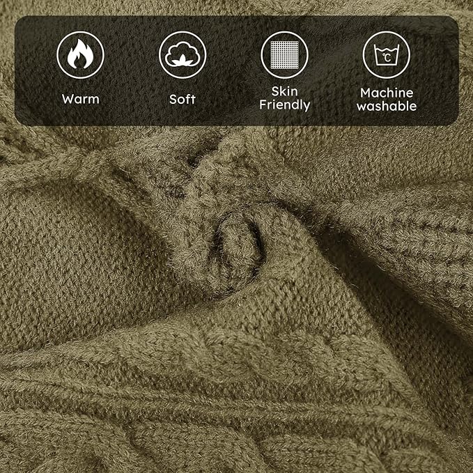 ASENKU Knitted Dog Sweater, Pullover Big Thermal Dog Winter Sweater, Turtleneck Doggy Sweaters for Large Medium Dogs Boy Girl, Warm Pet Sweaters Outfit Border Collie,Pit Bull,Golden Retriever, 5XL