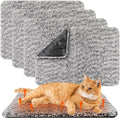 4 Pack Self Warming Cat Bed Indoor Self Heating Dog Cat Pad Washable 16 x 20 Inch Thermal Pet Kennel Pad Crate Bed Mat Reflect Body Heat for Outdoor(18 x 24Inch,Gray)