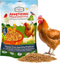 Amzey Dried Mealworms 2 LB, 100% Natural Meal Worms for Chicken & Birds, Organic Chicken Feed for Laying Hens, High Protein and Nutrition, Zipped Bag