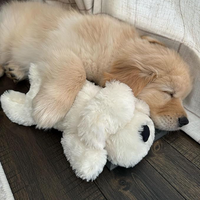 Original Snuggle Puppy Toys for Small Breeds - Heartbeat Puppy for Dogs - Pet Anxiety Relief and Calming Aid - Comfort Dog Toys for Behavioral Training