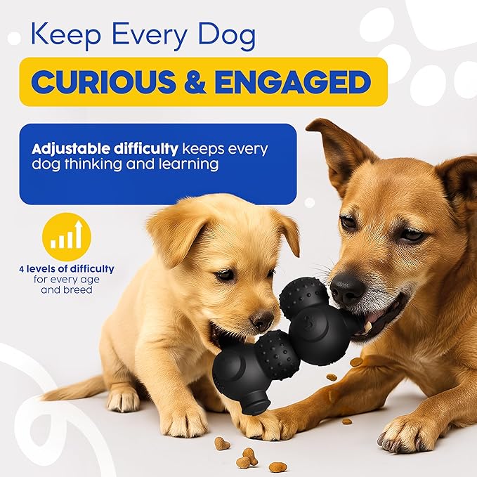 Puppy Puzzle Toys, Treat Dispensing Dog Puzzle, Level 4 Enrichment Toys for Smart Puppies, Small and Medium Dogs, 2 Pack