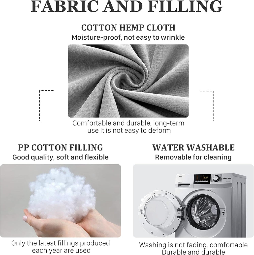 Wedge Headboard Pillow Dorm Room Reading Pillow Back Support for Sitting Up in Bed Bolster Lumbar Cushion Body Positioning Bedrest Velvet 54in Light Gray Full