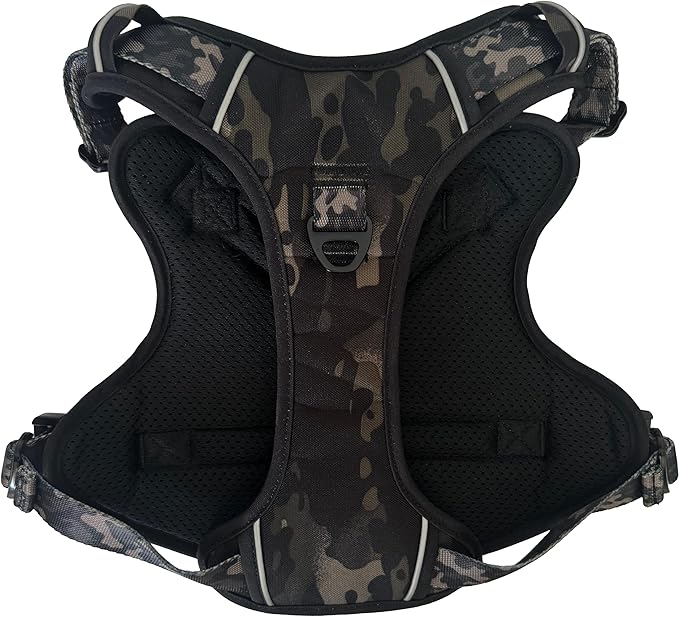 Ragnarok Multicam Black Tactical Dog Harness with LED Light, Durable Luxury Vets, MOLLE Panels, Service Dog Vest Small, Medium, XL, XXL Dogs