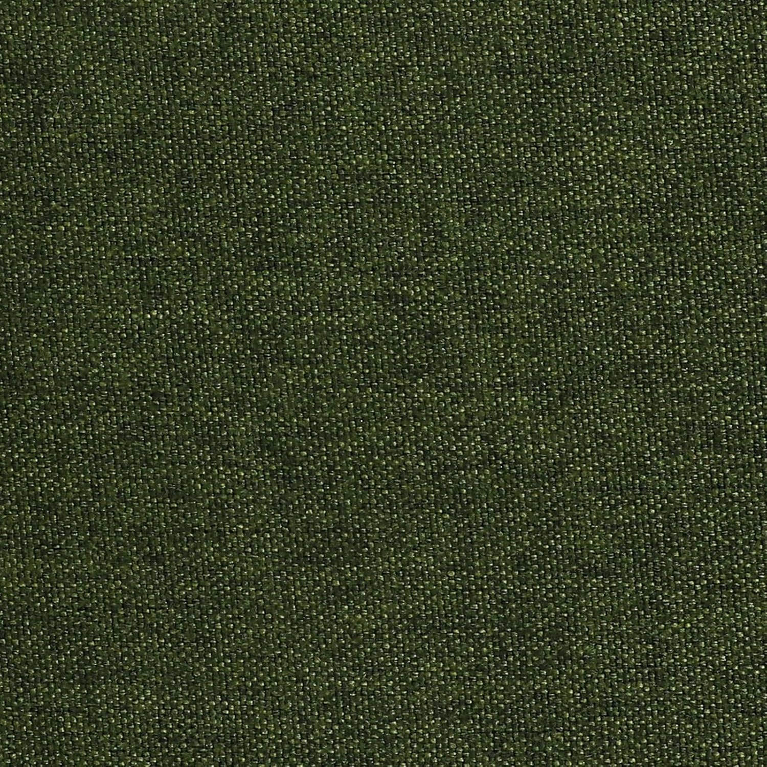 AAAAAcessories D-Shaped Chair Cushions, 2" Thick Dining Chair Pads with Ties and Removable, Machine-Washable Cover, 17" x 16", Set of 2, Dark Olive Green