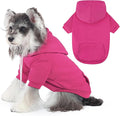 Dog Basic Hoodie Ultra-Soft Plaid Dog Clothes Cold Weather Sweaters for Medium Large Dogs Breathable Cozy Fabric Pet Coat Warm Stylish Sweatshirt with Leash Hole Pocket Dogs Jacket for Cats Boys Girls