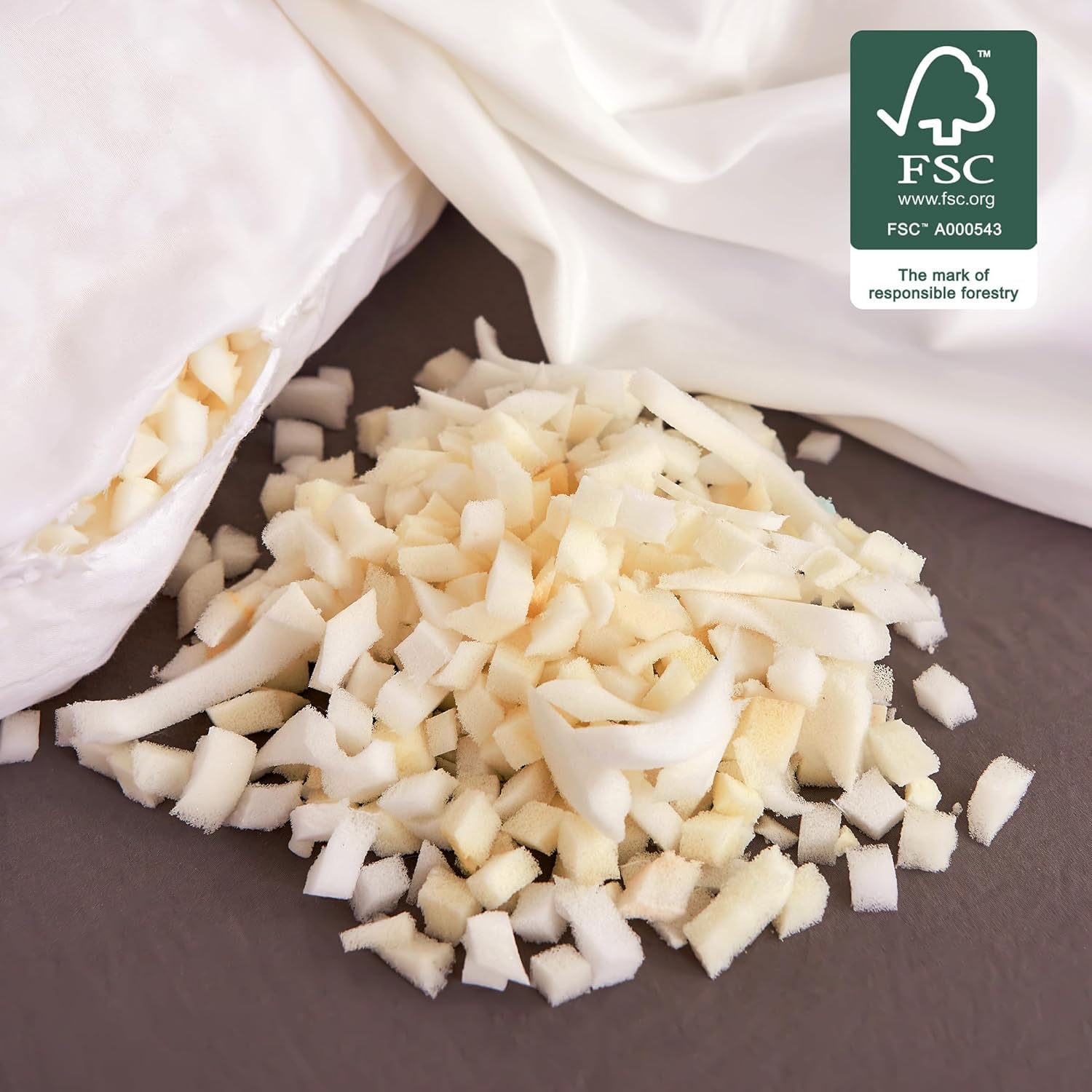 SyMax 7.8"x38" Body Pillow for Twin Bed, Memory Foam Bolster w/Removable Velvet Cover, Headboard Gap Filler Pillow, White