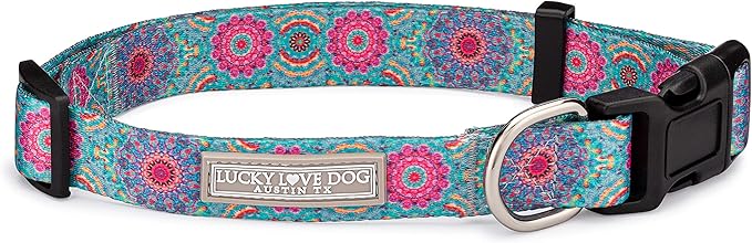 Lucky Love Dog - Adjustable Dog Collar with Easy Click Buckle for Small to Large Ones, Durable, & Comfortable for Male & Female Dogs, Pet Collar for Puppies & Adult Dogs - Clara, Small