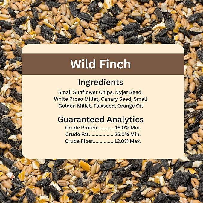 Blue Seal Premium Finch Mix Wild Bird Seed - Specialty Blend to Attract Finches - 8lb Bag