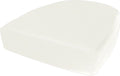 Cushion Source Rounded Back Seat Cushion, 19.5" x 20" x 5" deep Indoor and Outdoor Durable seat Cushion Made with Fade Resistant Sunbrella Fabric, Hidden Zipper, Sunbrella Canvas White