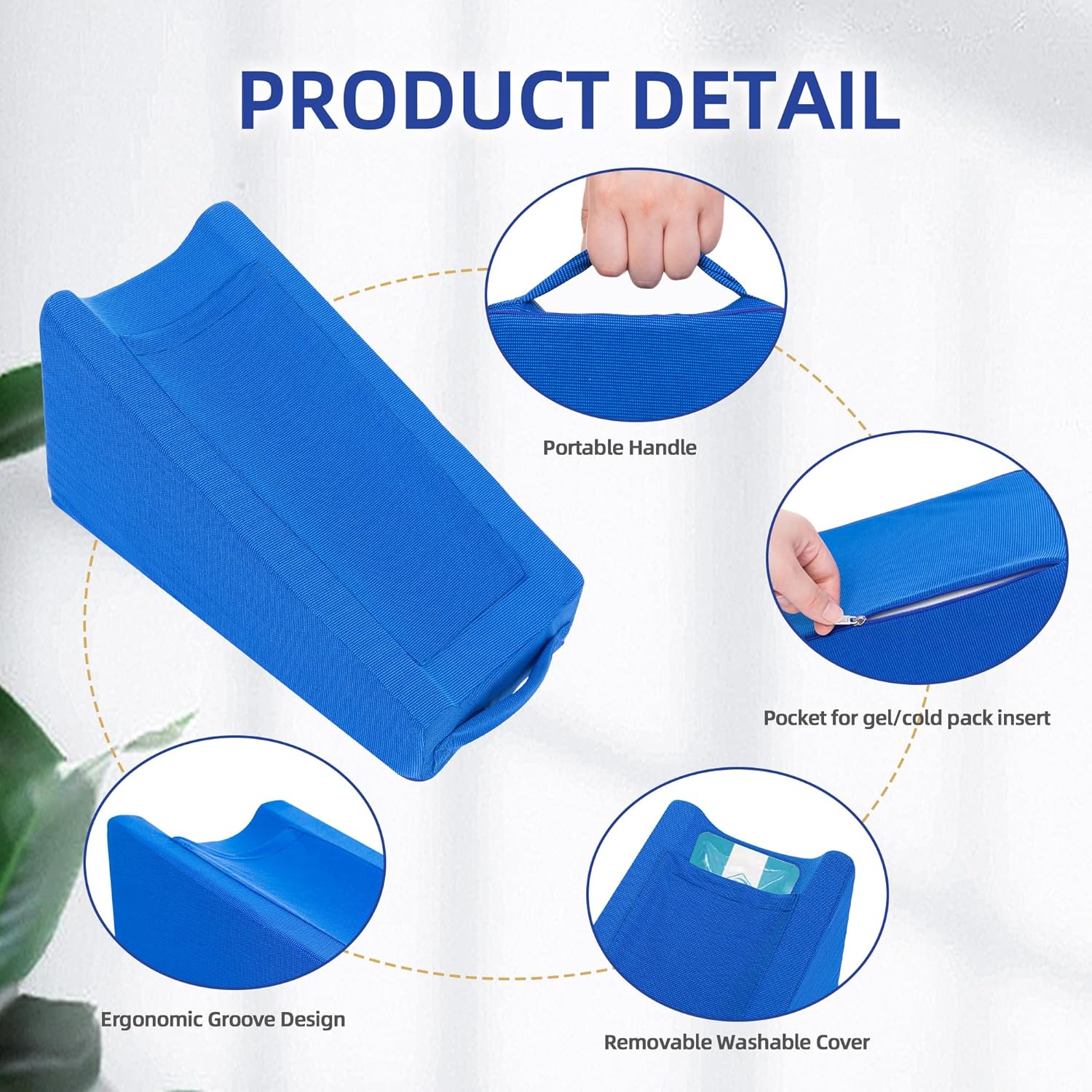 TYYIHUA Arm Rest Pillow Arm Elevation Pillow Arm Pillow Support & Recovery for Broken Arm or Knee Surgery, Elevation Pillow for Swelling