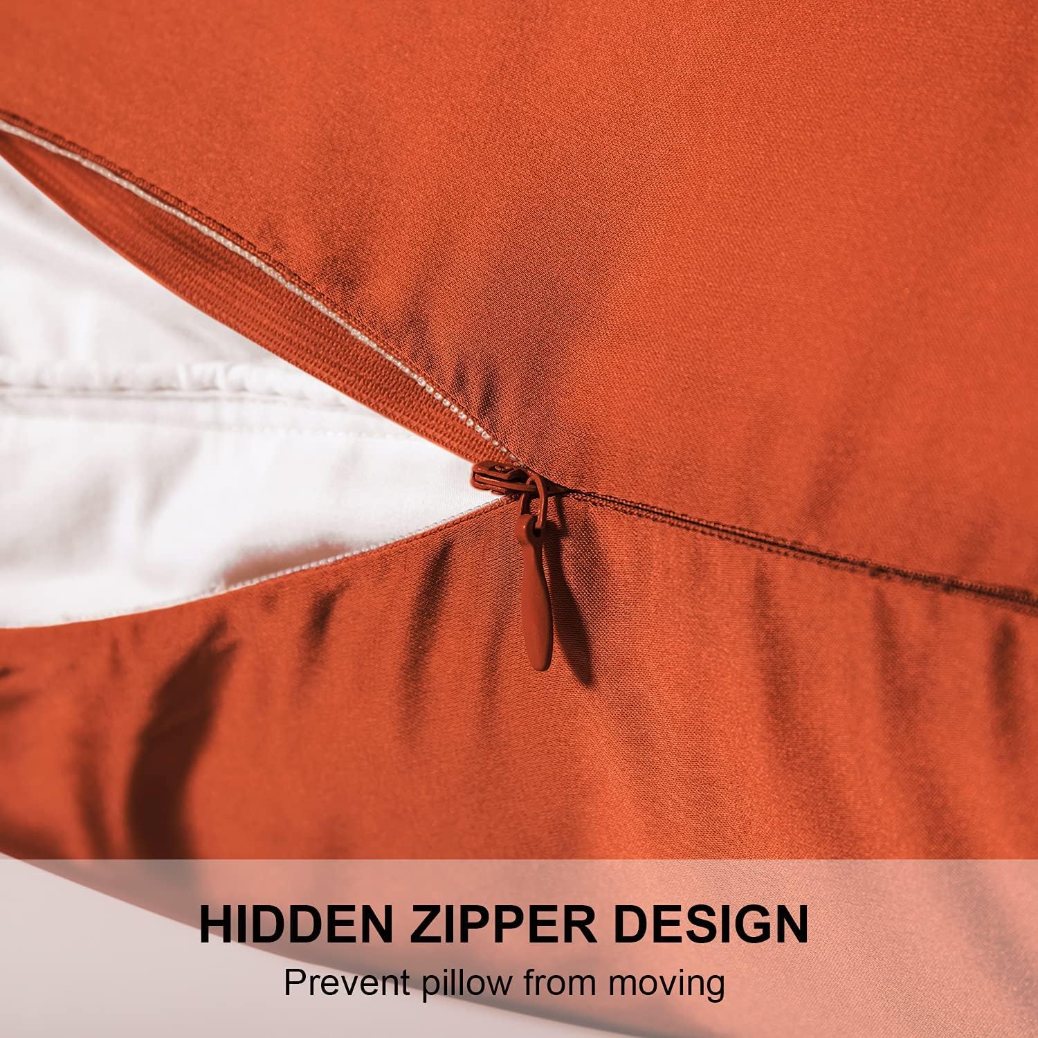 Mulberry Silk Pillowcase for Hair and Skin,Cooling Silk Pillow Case with Hidden Zipper,Allergen Proof Dual Sides Soft Breathable Smooth Silk Pillow Cover for Women (Orange, Toddler)