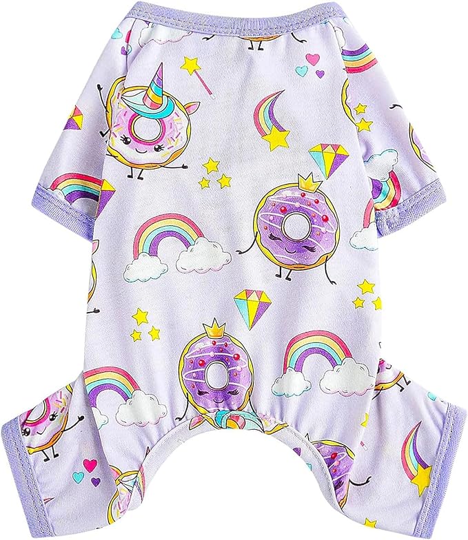 Dog Clothes for Small Dogs Boy Girl, Dog Pajamas Tiny Chihuahua Yorkie Spring Summer Shirt, Cute Puppy Outfit Pjs Jumpsuit Cat Onesie Apparel Pet Clothes